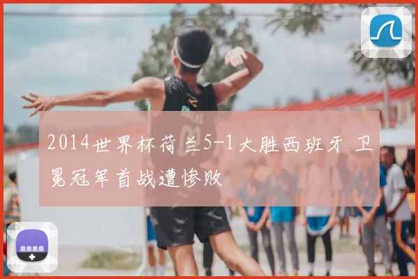 2014世界杯荷兰5-1大胜西班牙 卫冕冠军首战遭惨败
